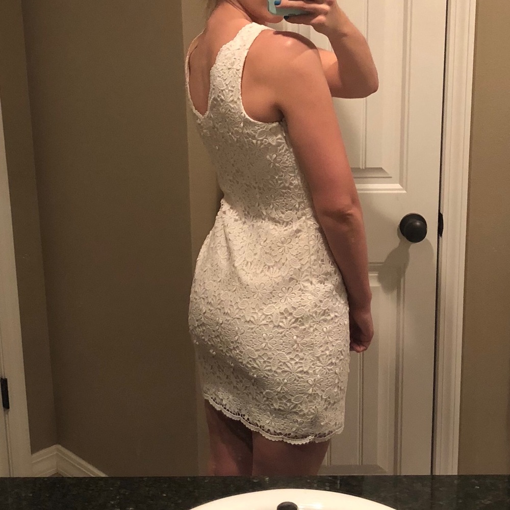 Ann Taylor White Lace Dress